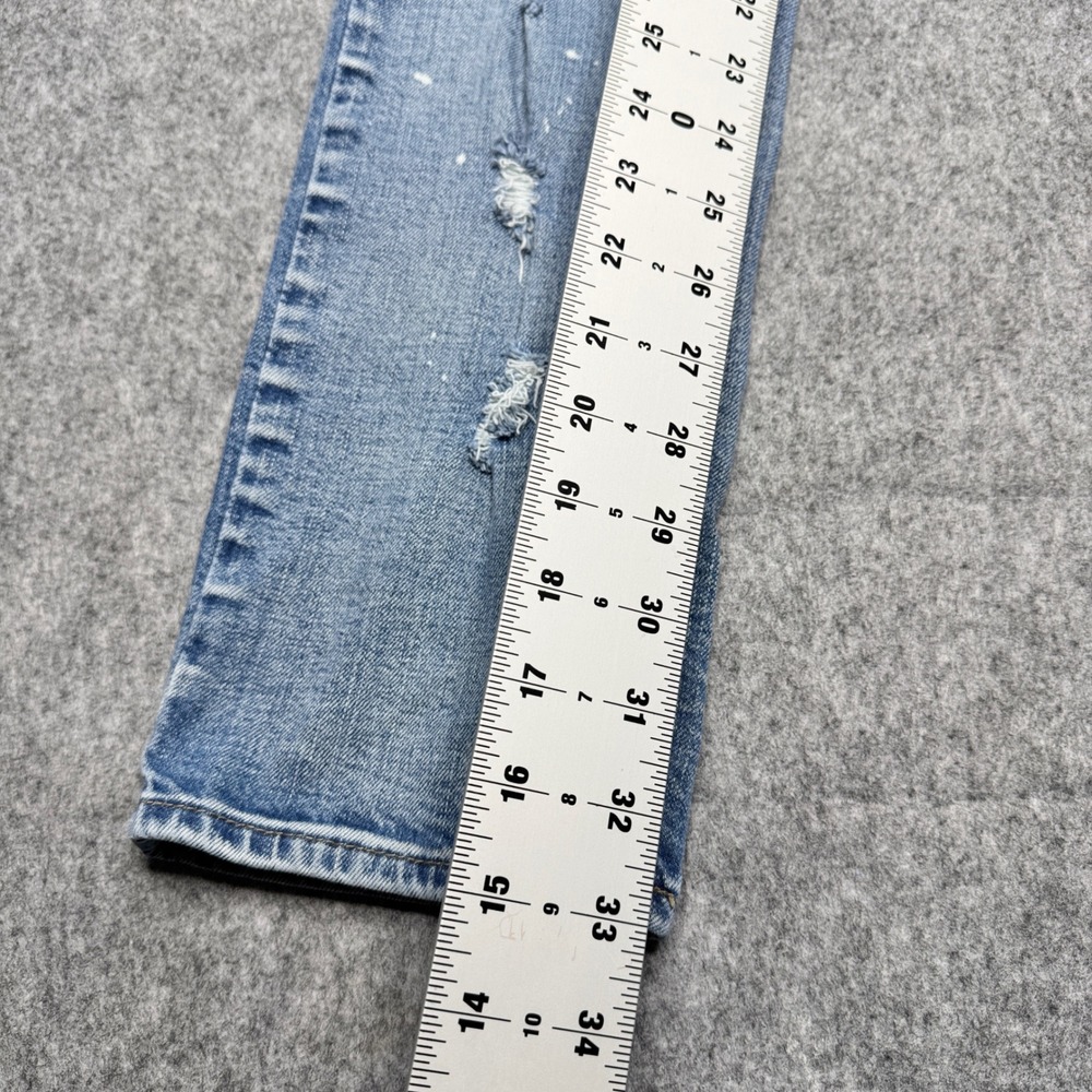 Empyre Recoil Distressed Ripped Destroyed Paint Splatter Light Wash‎ Jeans - Picture 11 of 11